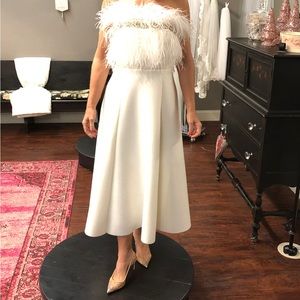 Badgley Mischka tea length dress.